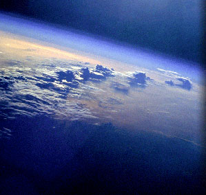 Clouds on planet Earth as seen from the Space Shuttle Discovery © NASA